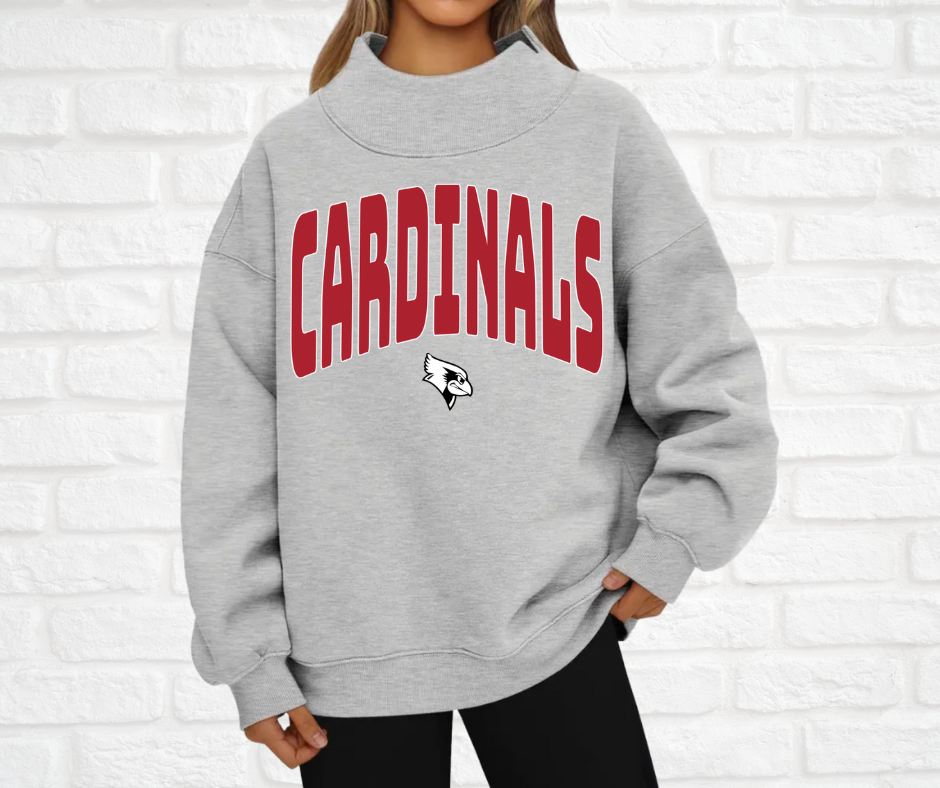 Cardinals Mock Neck Sweatshirt