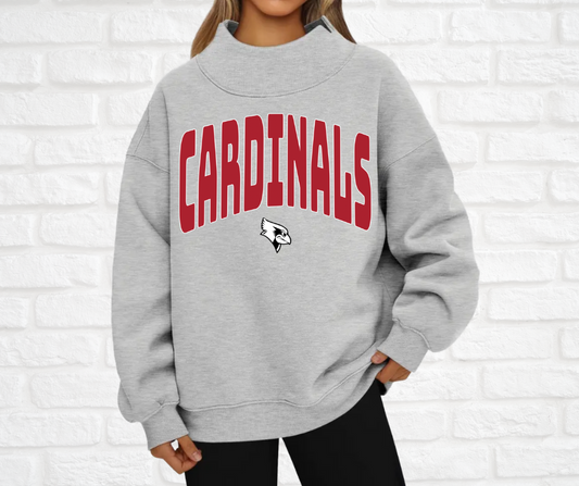 Cardinals Mock Neck Sweatshirt